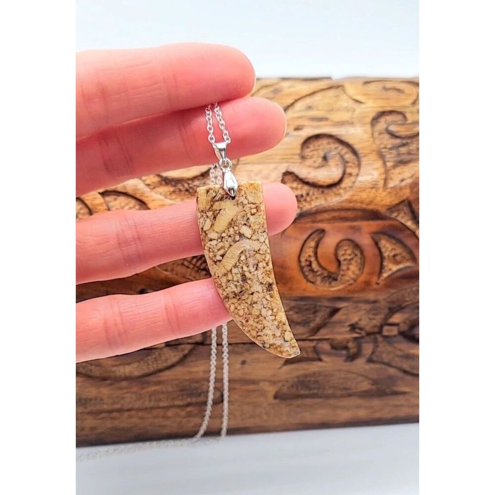 Brown Jasper Necklace Stone Pendant Gemstone